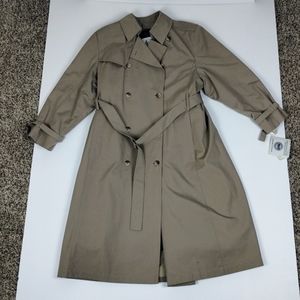 Vintage London Fog Petite Long Rain/Trench Coat Size 12 Petite - New